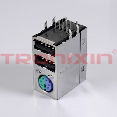 MINI&nbsp;DIN+double&nbsp;USB